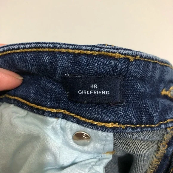 Gap Girlfriend Denim Jeans Blue 4R - Picture 8 of 11